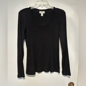 Ribbed long sleeve Loft top, size M